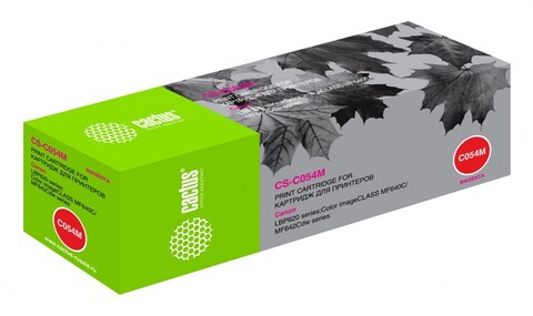 Картридж лазерный Cactus CS-C054M 054 M пурпурный (1200стр.) для Canon LBP 621Cw, 623Cdw, 641Cw, 643Cdw
