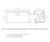 Cezares CZR-800/450-LV-MR-FS Раковина из искусственного мрамора, 800x450x179