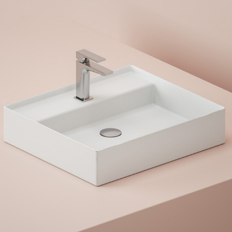 ArtCeram Scalino SCL007 05 00 Раковина, Artceram, Scalino, ширина, мм-550, глубина, мм-480, высота, мм-115, тип установки-подвесной/накладной, отверстия для смесителя-1 сквозное, 2 промаркированных, без перелива, материал-керамика, цвет-белый матовый