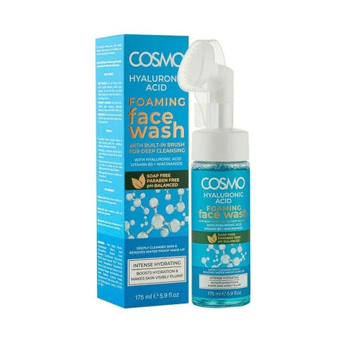 COSMO Hyaluronic Acid foaming face wash пенка-умывашка 175 ml