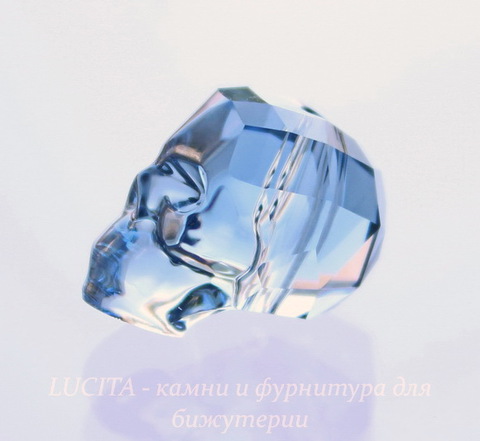 5750 Бусина "Череп" Сваровски Denim Blue 13 мм