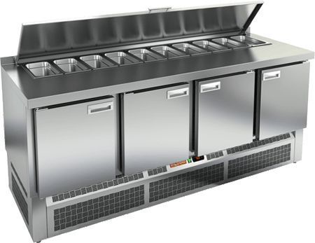 СТОЛ ДЛЯ САЛАТОВ HICOLD SLE1-1111GN С КРЫШК.