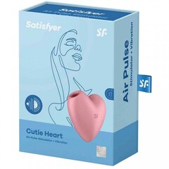 Вакуумный стимулятор Cutie Heart light Satisfyer розовый