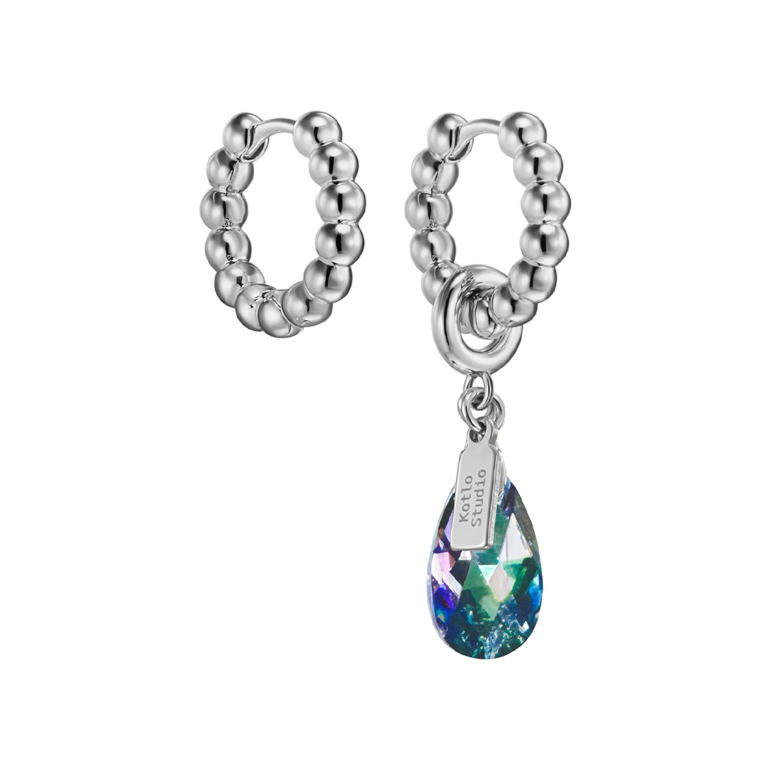 

Серьги Drop Silver-Holographic Earrings