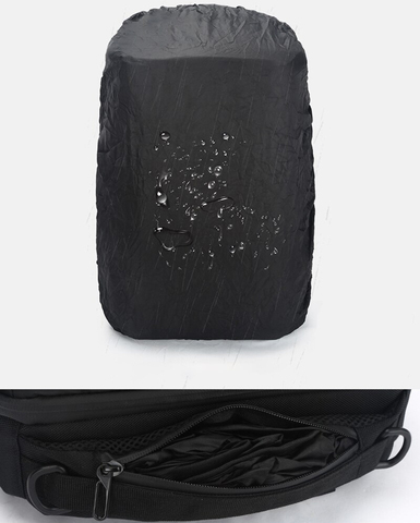Картинка рюкзак для путешествий Ozuko 9060l Black - 6