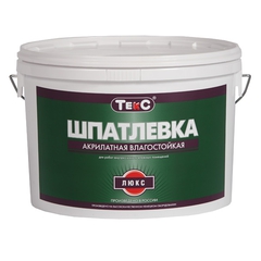 ТЕКС Шпаклевка безусадочная с повышенной белизной класс (ПРОФИ) ЛЮКС (0,9л)