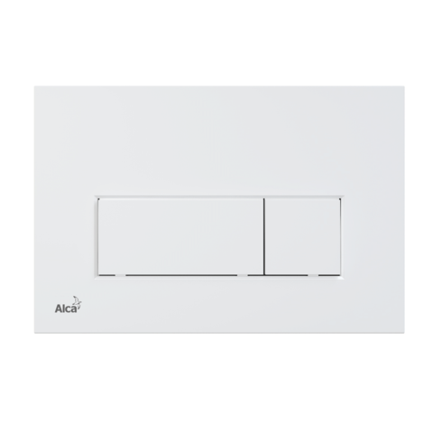 Клавиша смыва для унитаза белая матовая AlcaPlast M576