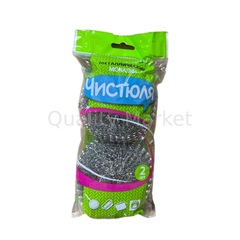 Чистюля мочалка мет.для посуды 2шт*40 ММ005