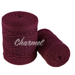 Plum polyester cord 4 mm