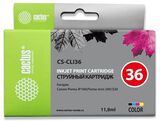 Картридж струйный Cactus CS-CLI36 CLI-36 многоцветный (11.8мл) для Canon Pixma iP 100, MiNi 260