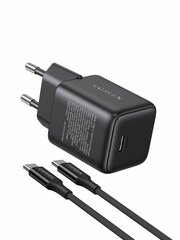 Зарядное устройство  UGREEN X513 (65012) 30W USB-C GaN Fast Charger кабель USB-C 1м, черный
