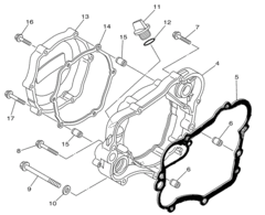 прокладка крышки картера Yamaha YZ 80/85 '93-18