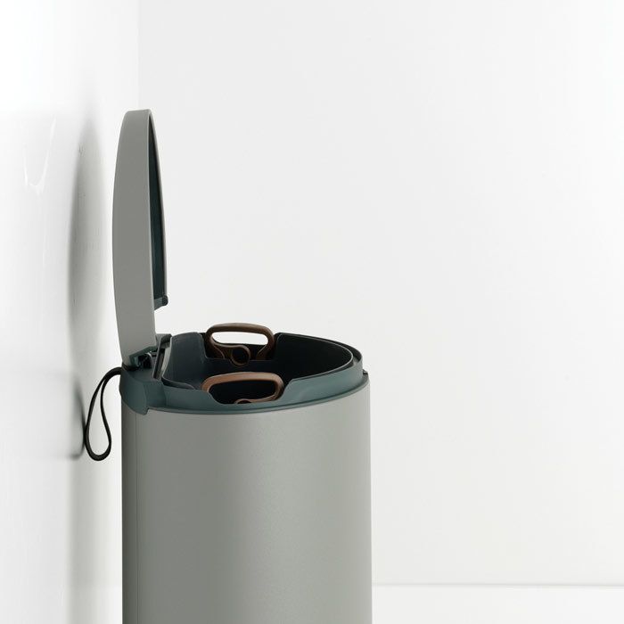 Мусорный бак FlatBack+ (40 л), Минерально-серый, арт. 119620 - фото 2