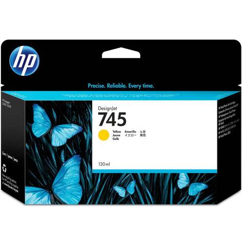 Картридж HP 745 F9J96A струйный желтый (130 мл) для HP DesignJet Z2600/ Z5600