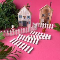 Заборчик декоративный, миниатюра, цвет белый, 7-8 делений, 9*3 см, набор 8 шт