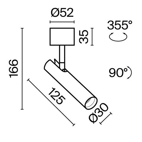 Накладной светодиодный светильник Maytoni Focus T C141CL-L125-6W3K-W