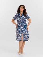 4572 Халат на пуговицах