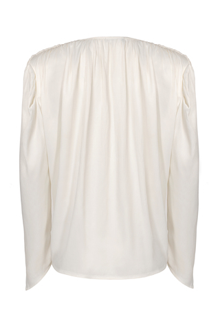 «Draped-detailing blouse» Блуза с драпировками из вискозы.