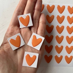 Сердца оранжевые опт ( 70шт)