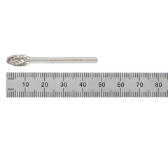 Бор-фреза твердосплавная E(TRE) 6,0x10x37x3мм HM H-Tools 116243HT