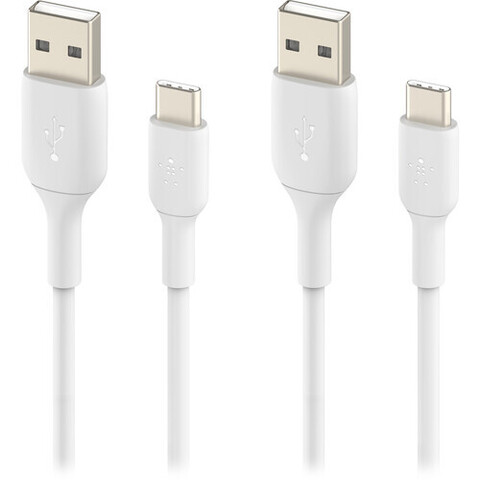 Кабель Belkin Cable Boostcharge USB-C To USB-A 2шт, 1м, белый