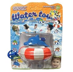 Заводной Дельфин на Спасательном Круге, Плавает по Воде, ездит по суше