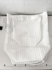 Мешочек льняной без отделки на завязках MI-96-212-45 | 45х45х20 см