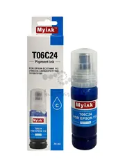 Контейнер с чернилами Myink EcoTank 112 голубой для Epson L6550, L6570, L6580, L15150, L15160 (70 ml)
