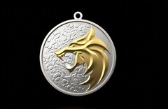 Силиконовый молд Медальон Ведьмак малый