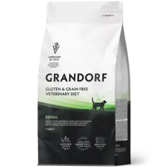 Сухой корм GRANDORF VETERINARY DIET Cat RENAL Полнорационный диетический корм для кошек, для поддержки функции почек при ХБН, индейка 2кг