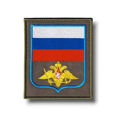 Шеврон ВС РФ Нарукавный Офисный (Орел МО) / Олива С Голубым Кантом