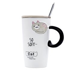 Кружка керамическая Креативный кот в ассортименте