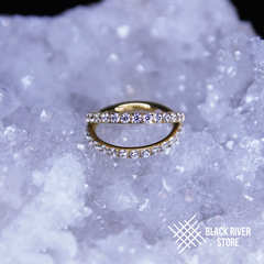 Кликер IG Smile Crystal PVD Yellow 1.2мм