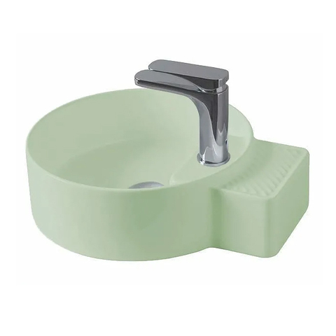ArtCeram CAL004 35 00 ArtCeram  Cartesio  Раковина настольная 44х36 см, c отверстием под смеситель, цвет зеленый глянцевый (Не производится)