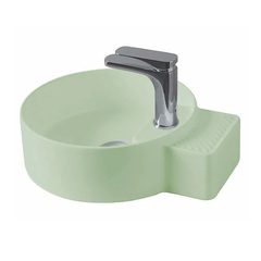 ArtCeram CAL004 35 00 ArtCeram  Cartesio  Раковина настольная 44х36 см, c отверстием под смеситель, цвет зеленый глянцевый (Не производится) фото