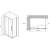 Abber Schwarzer Diamant AG30140H-S85 Душевой уголок, 140x85x195, цвет: хром