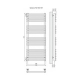 Полотенцесушитель электрический Terminus Кремона П22 500x1391, ТЭН HT-1 300W, левый/правый