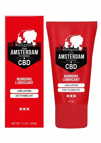 Пролонгирующий лубрикант Numbing CBD from Amsterdam - 50 мл. - Shots Media BV Pharmquests PHA200