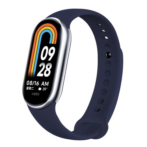 Силиконовый ремешок Silicon Loop для Xiaomi Mi Band 8 (Темно-синий)