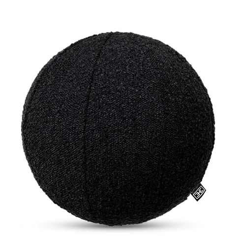 Декоративная подушка Palla, круглая, размер S, черная