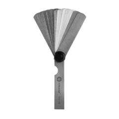 Набор щупов для измерения зазоров КОБАЛЬТ 70 мм, №2, диапазон измерений 0,02-0,5 мм, 17 шт., блистер (920-100)