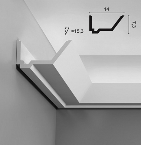 Карниз из полиуретана с подсветкой C358