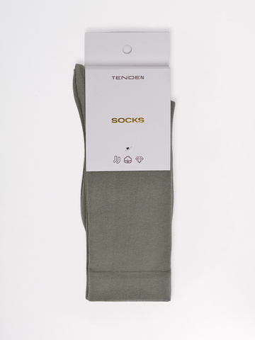 Высокие носки гладкий хлопок