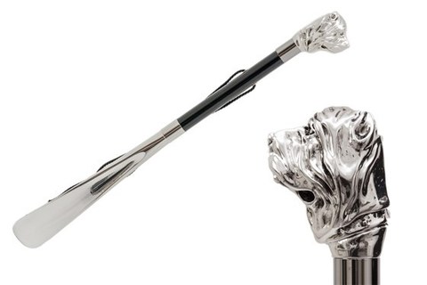 Ложка для обуви Pasotti - Silver Mastiff Shoehorn, Италия.
