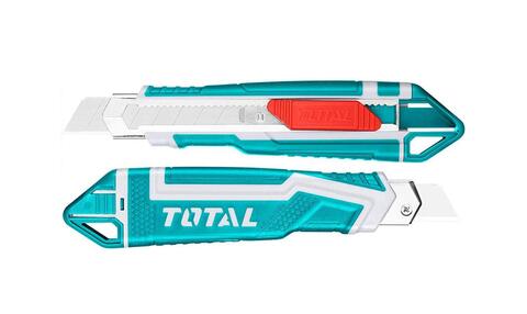 Нож 18 мм с выдвижным лезвием Total THT511836
