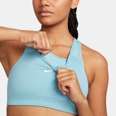 Бюстгальтер спортивный Nike Swoosh Bra Pad W - worn blue/white