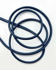 Шнур из экокожи, цвет: тёмно-синий , ширина 5мм