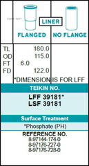 Гильза блока цилиндров TEIKIN LSF39181 (4шт/упак) не хонингованная