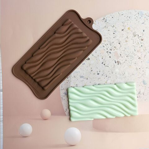 Форма силиконовая для шоколада «Плитка волны»