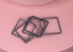 Коннектор квадрат серый 20 мм soft-touch